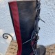 Refdy Corne : botte viking, artisanale, cuir de bovin, cousue main