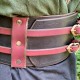 Ceinture médiévale artisanale en cuir