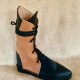 Beith : botte artisanale, cuir de bovin, cousue main, médiévale