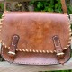 FLATHEAD besace artisanale en cuir de bovin