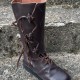 DUIR : botte médiévale artisanale en cuir de bovin et cousue main